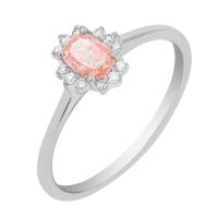 Verlobungsring mit einem IGI zertifizierten 0.34 ct rosa Lab Grown Diamanten Bayo