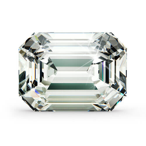 Lab Grown IGI 1.24ct VVS1 D Smaragdschliff Diamant