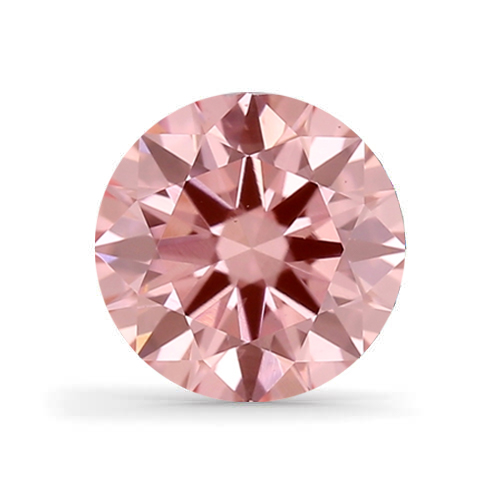 Lab Grown IGI 0.47ct VS1 Fancy Vivid Pink Rund Diamant