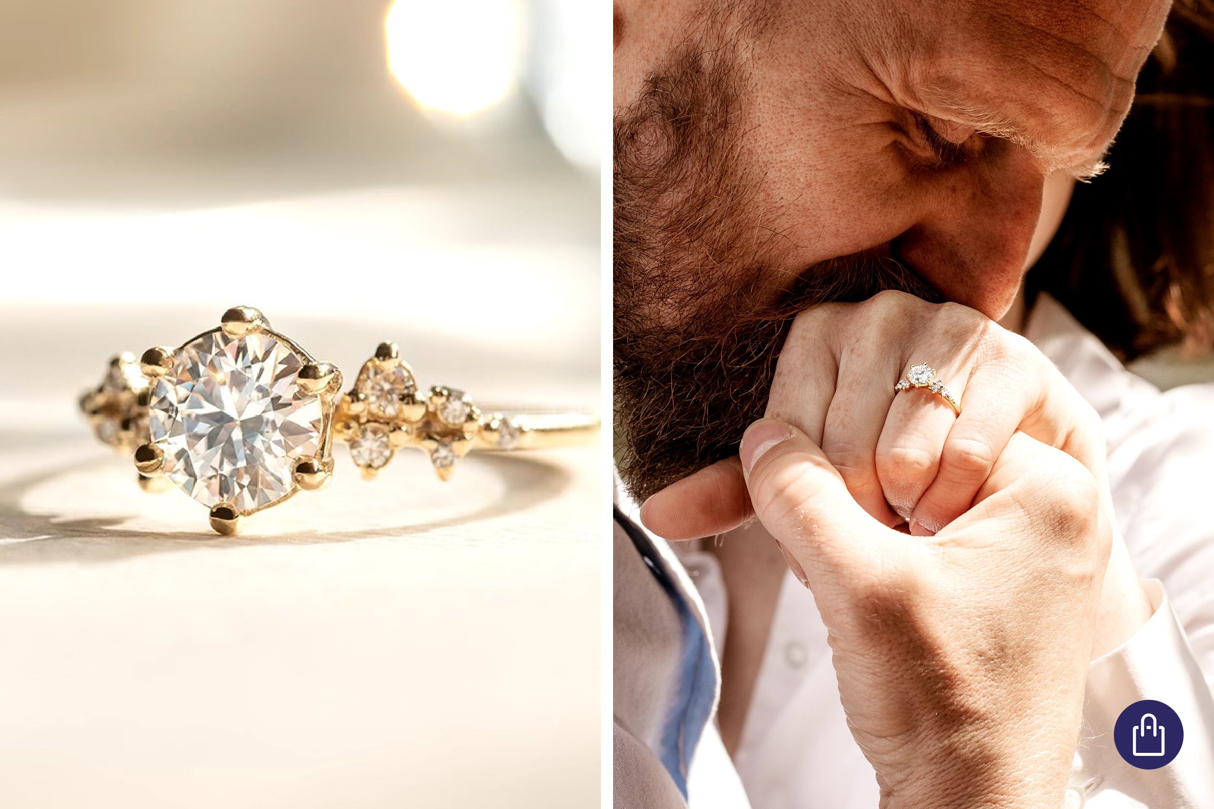 Verlobungsring mit im Labor gezüchteten Diamanten aus der Kollektion Pure Sparkle