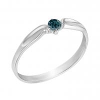 Verlobungsring mit blauem Diamanten Amrusha