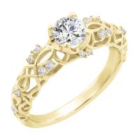 Vintage Verlobungsring mit 0.39ct IGI-zertifiziertem Lab Grown Diamant Chantal