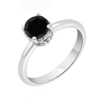 Verlobungsring mit schwarzem und weißen Diamanten Xela