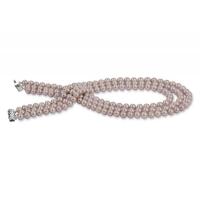 Goldene Halskette mit lavendelfarbenen 6-6.5mm Perlen Keeley