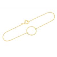 Minimalistisches Armband aus Gold Karma