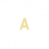 Goldene Ohrstecker mit Buchstaben Alphabet