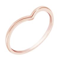 Minimalistischer Ring in V-Form Angelina