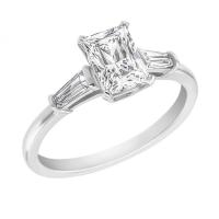 Verlobungsring mit Diamant und Baguette Diamanten Talmar