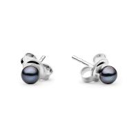 Minimalistische Ohrringe mit schwarzen Perlen Lyam