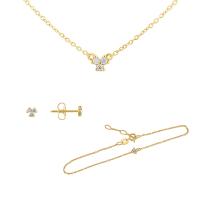 Minimalistisches Schmuckset mit drei Lab Grown Diamanten Milton