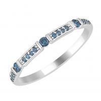Eternity Ring in Gold mit blauen Diamanten Salome