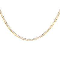 Goldenes Tennis Halskette mit Lab Grown Diamanten Hingis