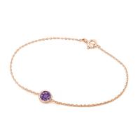 Goldarmband mit Amethyst Arleth