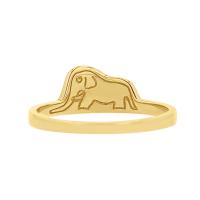 Silberner Ring mit einem versteckten Elefanten Der Kleine Prinz