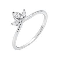 Ring in V-Form mit Marquise Diamanten Riori