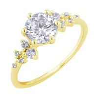 Goldener Verlobungsring mit 0.50ct IGI zertifiziertem Lab Grown Diamanten Olha